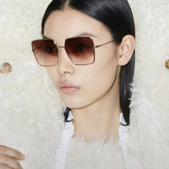 Burberry BE3133 DAPHNE 133713 Sunglasses Gold Pink Square Women main image 9